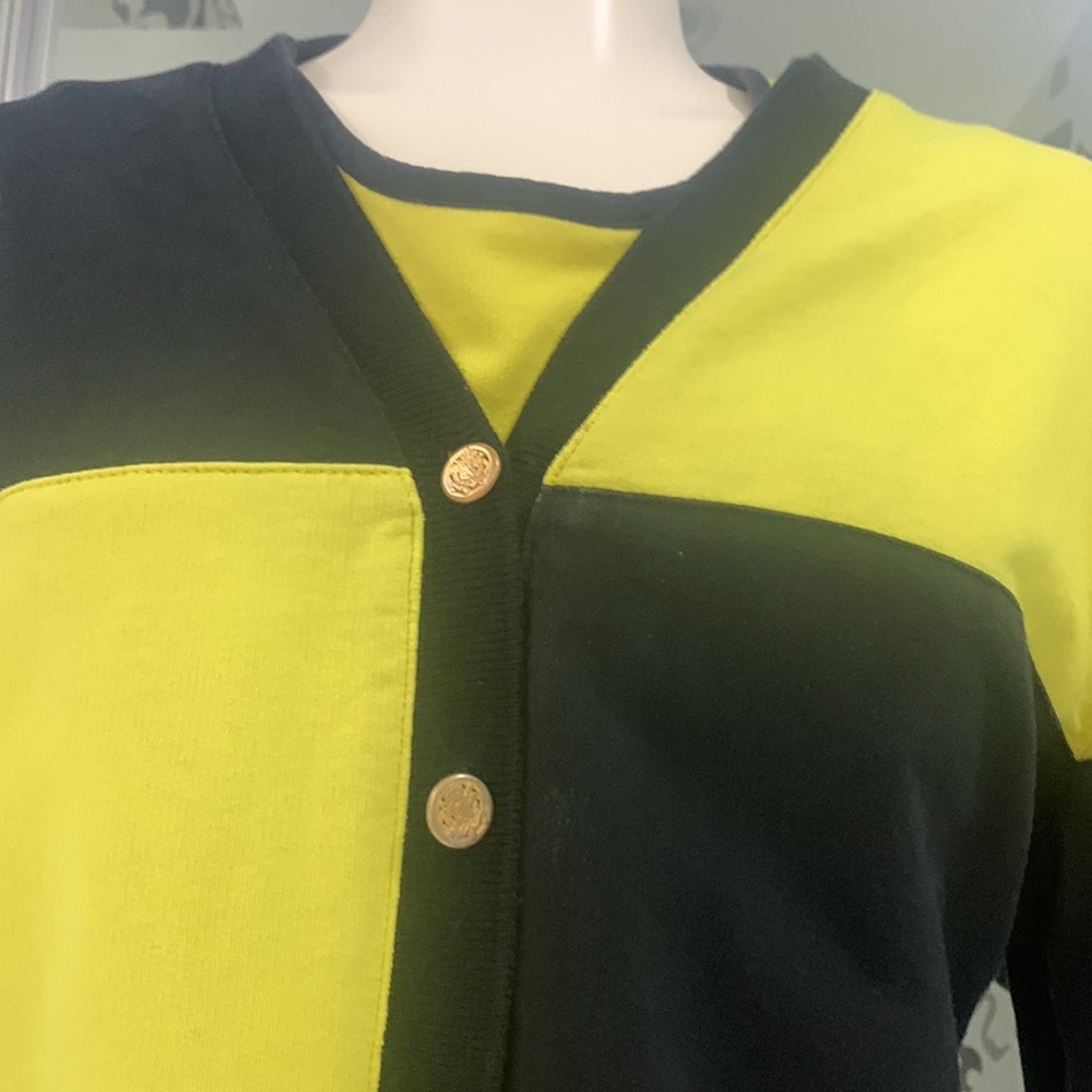 Made in🇨🇦VTG 90’ Two Pieces Cotton Bantry Bay by Leboff Blazer+Tank - Picture 6 of 15